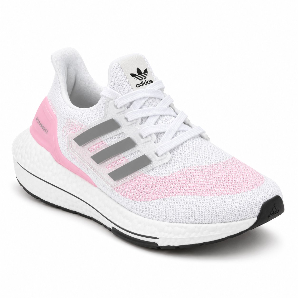 AD UltraBoost Cinza e Rosa